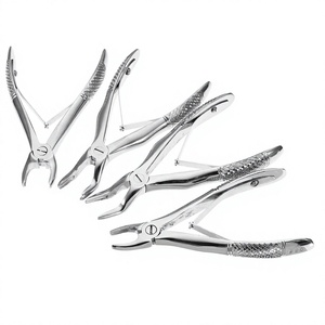 Pediatric Dental Tooth Extraction Forceps Upper Lower Molars Roots 7 PCS Manual Stainless Steel High-quality Surgical Surgical - Product Image 2