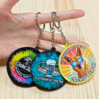 Porte-clés personnalisé en PVC souple 2D/3D Anime, porte-clés sport en caoutchouc avec votre logo et chaîne