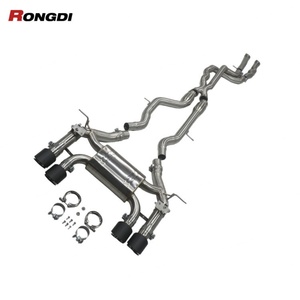 Système d'échappement sport à soupapes en titane à longueur égale pour BMW F80 M3 F82 F83 M4 S55B30 3.0T - Product Image 1