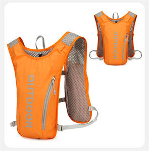 Gilet d'hydratation multifonctionnel en nylon pour la course à pied, veste de course sans manches, sécurité réfléchissante, sac à dos d'eau pour <span class=keywords><strong>le</strong></span> sport, pour <span class=keywords><strong>le</strong></span> cyclisme - Product Image 6