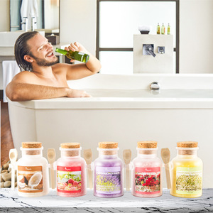 100% Naturel avec du beurre de karité <span class=keywords><strong>Formule</strong></span> originale Tremper dans l'eau de mer Détente Bain SPA Sels de bain 350g Parfum personnalisé - Product Image 6
