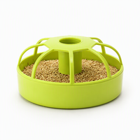 Mangeoire ronde pour oiseaux, anti-déversement, anti-éclaboussures, bol d'alimentation pour volailles, distributeur automatique d'eau et de nourriture pour perroquets, accessoires de cage