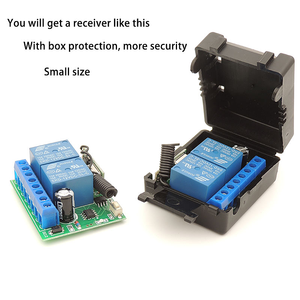 <span class=keywords><strong>RF</strong></span> 433Mhz DC 12V 10A relè 2CH Wireless <span class=keywords><strong>RF</strong></span> interruttore di controllo remoto trasmettitore con ricevitore - Product Image 2