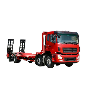Commercial Electric flatbed transporter flatbed transport truck Low Bed Excavator Carrier Truck for <b>Machinery</b> support OEM custom - Product Image 1