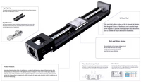 Kh86 taille personnalisée en acier inoxydable robuste en aluminium vis à billes guide linéaire automatisation de la Table coulissante