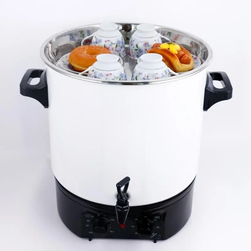 Household Appliance Electric Boiler For Heating Wine Water Automatic Preserving Cooker With Cup Warming Lid