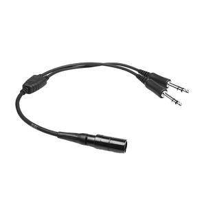 Câble de remplacement pour casque d'avion A20 avec 6 broches LMO vers <span class=keywords><strong>GA</strong></span> pour ensemble téléphonique Bo SE - Product Image 4
