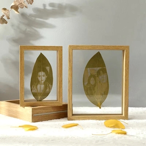 NEW MDF Finished Decorative Transparent Double Sided Glass Picture <b>Frame</b> for Specimen Leaf Carving Collection <b>Photo</b> <b>Frames</b> - Product Image 4