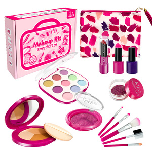 Dropshipping Shopfiy Ensemble de maquillage en plastique non toxique pour filles et enfants, kit de jouets de simulation cosmétique pour enfants, - Product Image 3