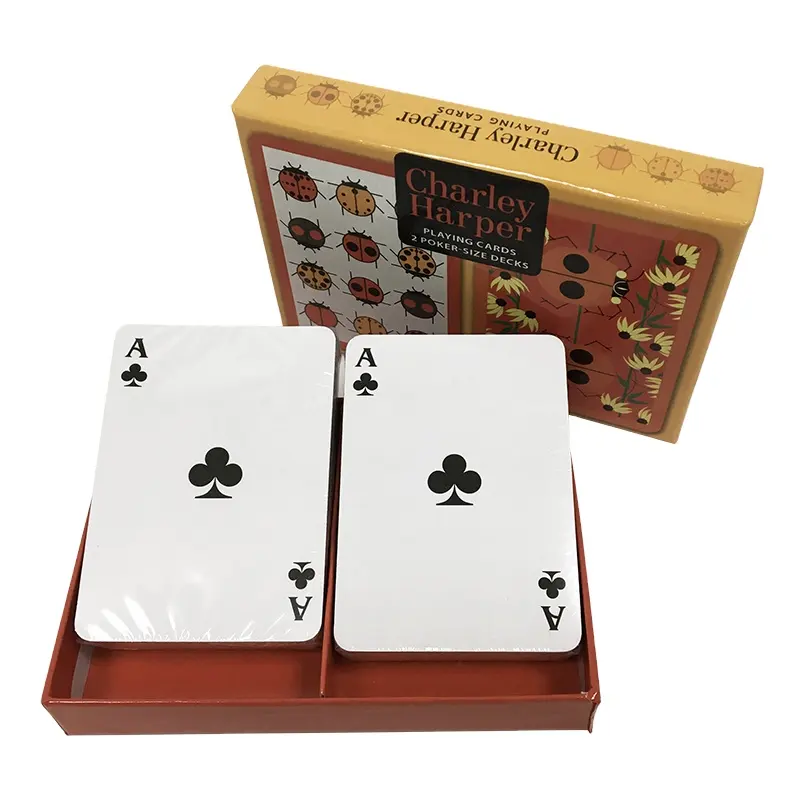 Пользовательский логотип обмана взрослые дешевые высококачественные дизайнерские игральные карты