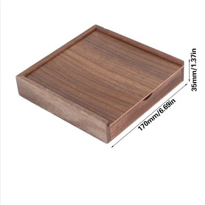 Caja de Madera de Nogal para Boda con Tapa Deslizante para Solución de Almacenamiento, con Interfaz USB 2.0/3.0, Fotografía de Stock, Precio de Fábrica - Product Image 4