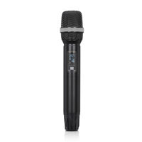 Système de microphone sans fil UHF 4 canaux, construction en métal |   Ensemble de microphones portatifs à réduction de bruit longue portée 100 m pour conférences et scènes