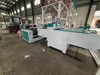 Double ligne de production à grande vitesse sac de gilet faisant la machine