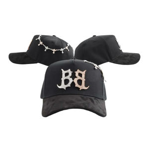 หมวกบาร์บาสแท้คุณภาพดี หมวกโครมปักลาย 3 มิติ ปีกโค้งแบบดิสเทรส หมวกเบสบอล หมวกบาร์บาสแท้ - Product Image 5