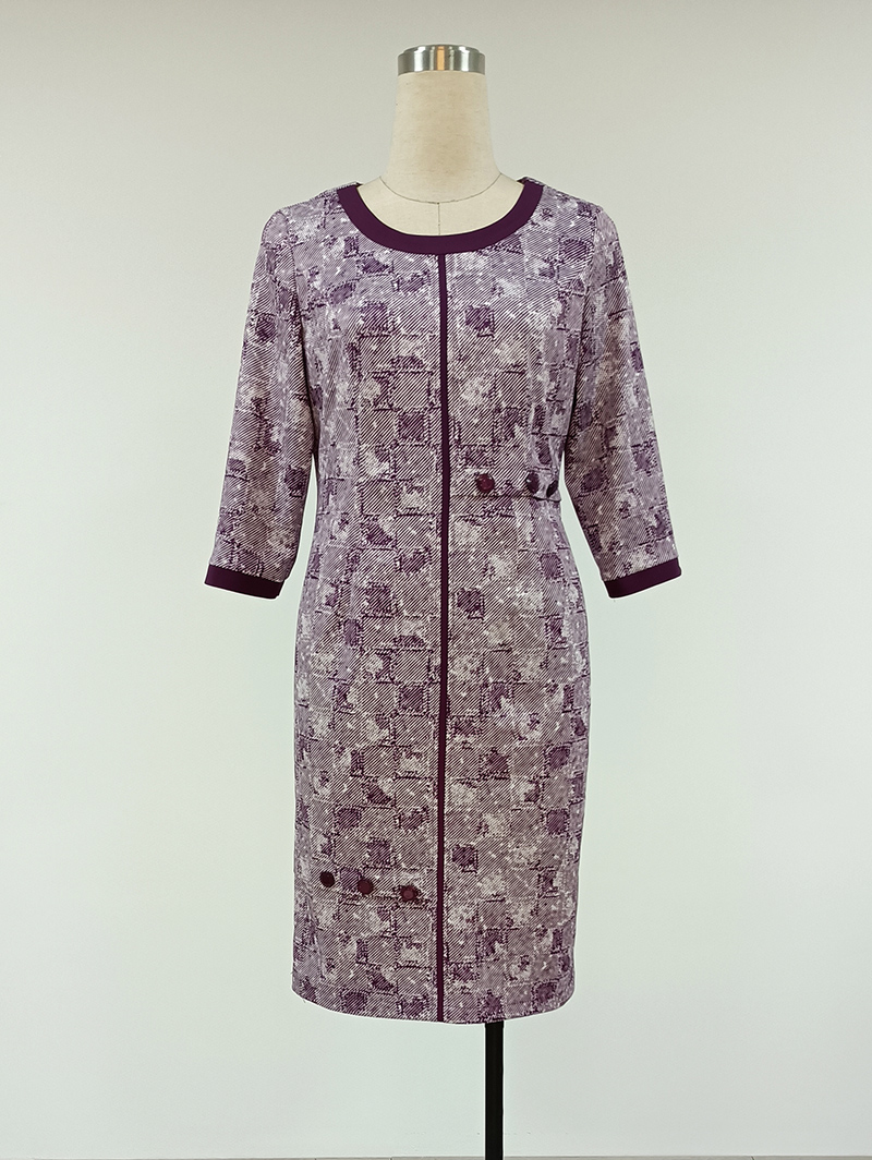 purple semi formal dress plus size Zenobia Plus Size Evening Dress In Orchid main image 0