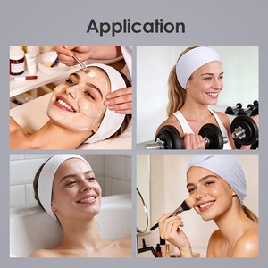 Diadema de Terciopelo Coral de 63*9 cm, Directo de Fábrica OEM, Elástica, para Maquillaje, Cosmética, Accesorios para el Cabello para Mujeres, Diadema para Ducha y SPA - Product Image 6