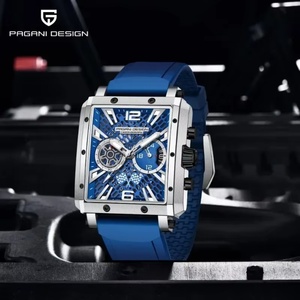 Montre à quartz pour homme PAGANI DESIGN PD1725, série Racing originale, squelette, luxe, saphir, acier inoxydable, étanche - Product Image 2