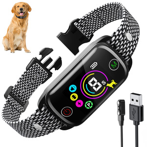 <span class=keywords><strong>Collier</strong></span> <span class=keywords><strong>anti</strong></span>-<span class=keywords><strong>aboiement</strong></span> intelligent, étanche IP67, rechargeable, dispositif d'entraînement pour chien avec système de contrôle des vibrations et autonomie de 15 jours - Product Image 1