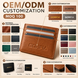 Fabricante OEM ODM, Tarjetero Ultrafino de Cuero PU, Cartera de Mano de Lujo, Bolsa para Tarjetas, Clip para Tarjetas de Crédito de Diseño Personalizado - Product Image 4