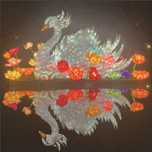 Faroles Grandes con Cabeza de Dragón y Fénix de 100 cm, Decoración Tradicional China para Festivales - Product Image 3