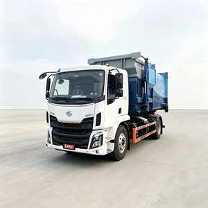 รถบรรทุกขยะแบบ Heavy-Duty Skip Loader ยี่ห้อ Dongfeng Liuzhou Chenglong พร้อมสถานีบีบอัดแบบเคลื่อนที่ หนึ่งคันบรรทุกได้หลายถังบีบอัด - Product Image 3