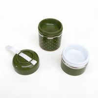 1230ML Mehrschichtige Stapelbare Runde 201 Edelstahl Isolierte Bento-Box Tragbarer Lunchbehälter Mit Handschlaufe