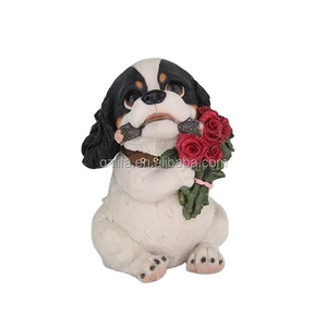 Statue de <span class=keywords><strong>bouledogue</strong></span> <span class=keywords><strong>anglais</strong></span>/<span class=keywords><strong>français</strong></span> rouge en résine, figurines de chien faites à la main, objet d'art de collection, décoration pour la maison et le jardin - Product Image 3