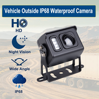 Cámara Externa Compacta AHD 1080P para Auto, Vista Amplia de 110°, Visión Nocturna Infrarroja, Carcasa Metálica IP68 para Camiones y Furgonetas Universales, OEM/ODM