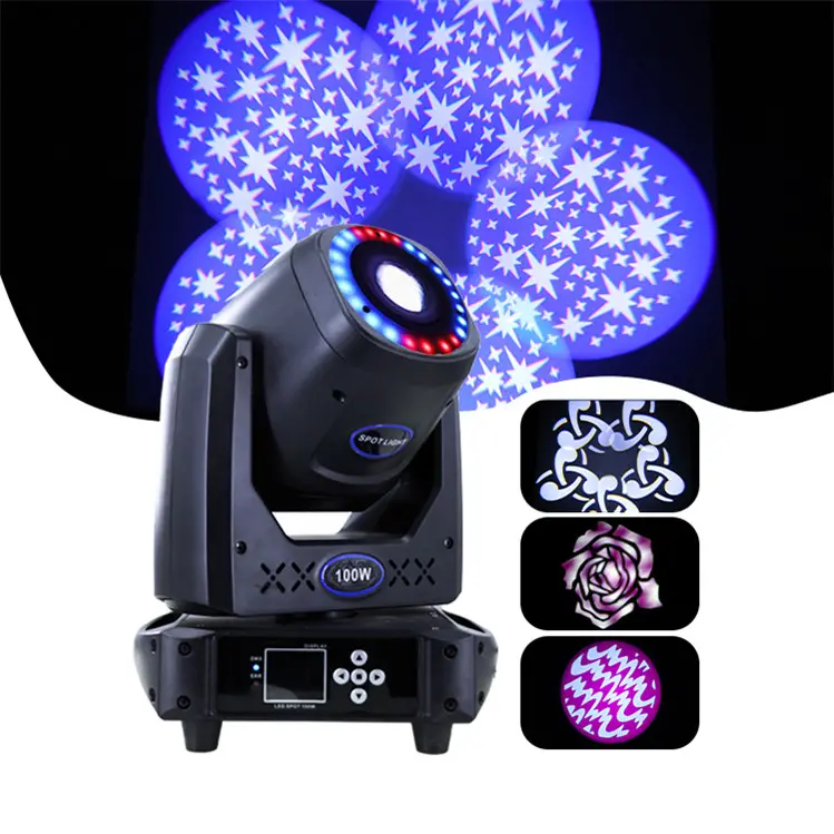 120W Spot LED Moving Head Beam Light With One 100W LED White Light + 24 LED Chips