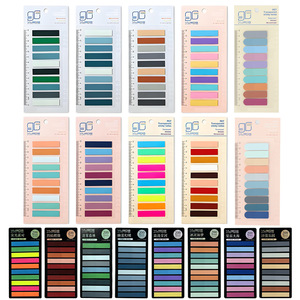Onglets d'indexation SK Morandi en PET, personnalisables, colorés, autocollants, blocs-notes, plusieurs tailles, impression de logo, motif, texte - Product Image 4