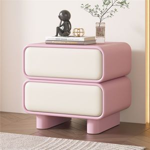 Nuovo Comodino in Legno Massello con Piano in Ardesia, Design Moderno e Semplice, 2 Cassetti Chiudibili a Chiave, Alta Qualità per Appartamenti - Product Image 5