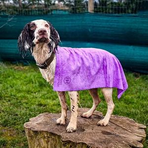 Serviette de bain portable multifonctionnelle en plastique à séchage rapide et absorbante pour chats et chiens, en chamois écologique - Product Image 1