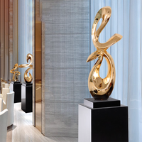 Statue Art Déco en Résine sur Socle en Marbre, Artisanat, Accessoires Feng Shui pour la Décoration de la Maison, du Bureau, du Hall d'Hôtel et du Porche
