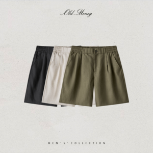 Shorts de costume fins pour homme, tenue d'été professionnelle, coupe droite, longueur mi-cuisse, taille mi-haute, avec fermeture éclair - Product Image 1