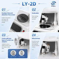 Kit de machine de centrage et de perçage de lentilles optiques de précision SJ Optics LY-2D LY-918C pour laboratoire d'optique