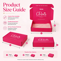 Boîtes cadeaux en papier rose vif personnalisées, cartons en carton ondulé résistant, boîtes d'expédition pour cosmétiques, boîtes d'expédition pour vêtements