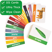 Nouvel arrivage de cartes Flash avec numéro de l'alphabet ABC, jeu de cartes Flash éducatif avec impression personnalisée pour les enfants