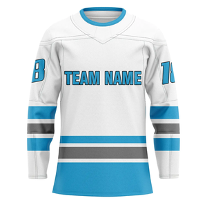 Profesional de diseño personalizado 100% poliéster Hockey Jersey transpirable Unisex ropa deportiva bordado impresión fábrica directa conjuntos - Product Image 1