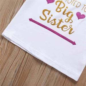 Vêtements d'été en coton pour bébés filles, lot de 2, vente en gros, boutique en ligne, provenance Chine - Product Image 2