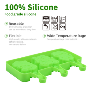 Moule à glaces en silicone pour enfants, fabrication de glaces maison - Product Image 6