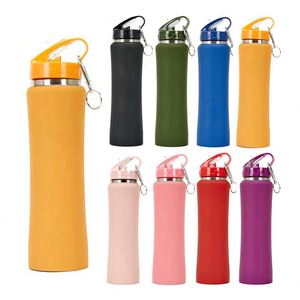 Sports Training Stainless Steel Vacuum Flask 600ml <b>750ml</b> Double Wall Insulated <b>Water</b> <b>Bottle</b> Straw Lid Matte Surface Custom Logo - Product Image 5