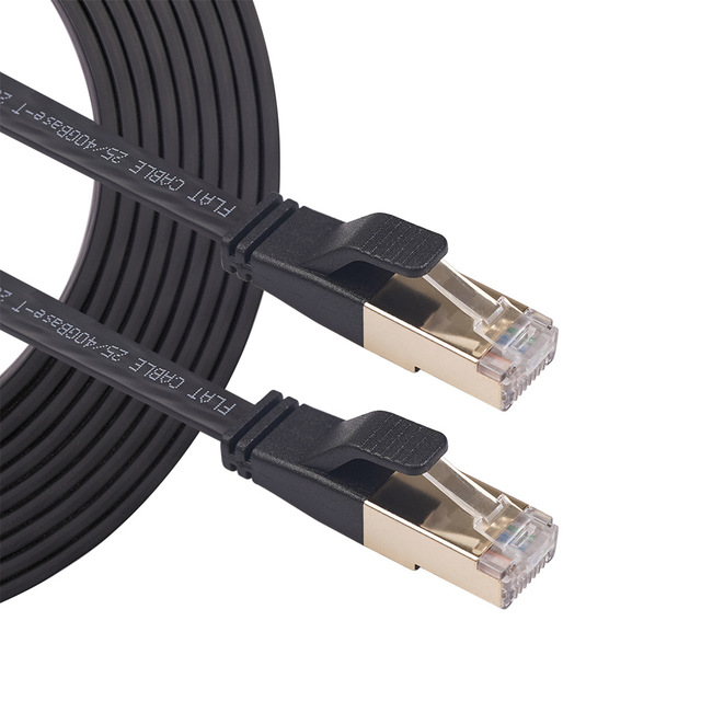 High-Speed Cat8 Ethernet Cable 2000MHz 40Gbps Cat6 Cat7 Compatible for Communication