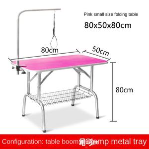 Höhenverstellbarer und Klappbarer Hydraulischer Trimmtisch aus Edelstahl für Hunde und Kleintiere, Pflegetisch mit Wanne für den Tierbedarf - Product Image 6