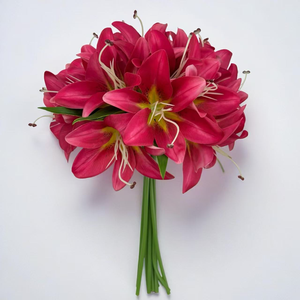 Ramo de Lirios de 12 Tallos Más Vendido, Ramo de Novia - Regalo Romántico para Cumpleaños, Día de San Valentín - Product Image 3