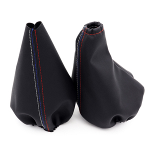 Perilla de engranaje de coche <span class=keywords><strong>BMW</strong></span> con cubierta de maletero de cuero Ajuste perfecto para modelos E30 1982-1991 E36 1991-1998 E34 1988-1995 E46 Unidad única - Product Image 3
