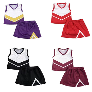 Offre Spéciale – Ensemble Jupe et Débardeur Athlétique Sans Manches 8 Couleurs pour Filles – Tenue de Yoga et Uniforme de Cheerleader pour l'Été - Product Image 1