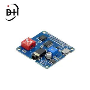 Arduino MP3 플레이어 모듈 UART I/O 트리거 클래스 D 앰프 보드 5W 8M 스토리지 DY-SV8F SD/TF C 용 음성 사운드 재생 모듈