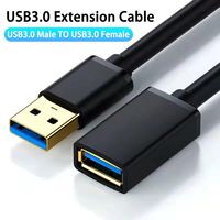 USB-Verlängerung kabel USB 3.0 2.0 Verlängerung kabel für Smart TV SSD Xbox One Laptop PC Schnelle Geschwindigkeit USB 3.0 Kabel verlängerung 1m 2m 3.0m