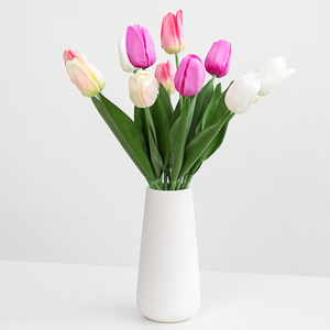 Suministro de Fábrica: Tulipanes Artificiales de Tacto Real al por Mayor, Tallos para Centros de Mesa de Boda, Hotel, Decoración Floral para Fiestas y Hogar - Product Image 6