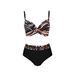 Costume da bagno intero taglie forti con controllo pancia, monokini sexy e coprente per la spiaggia, taglie 46/48 50/52 54/56 58/60, nero - Product Image 3